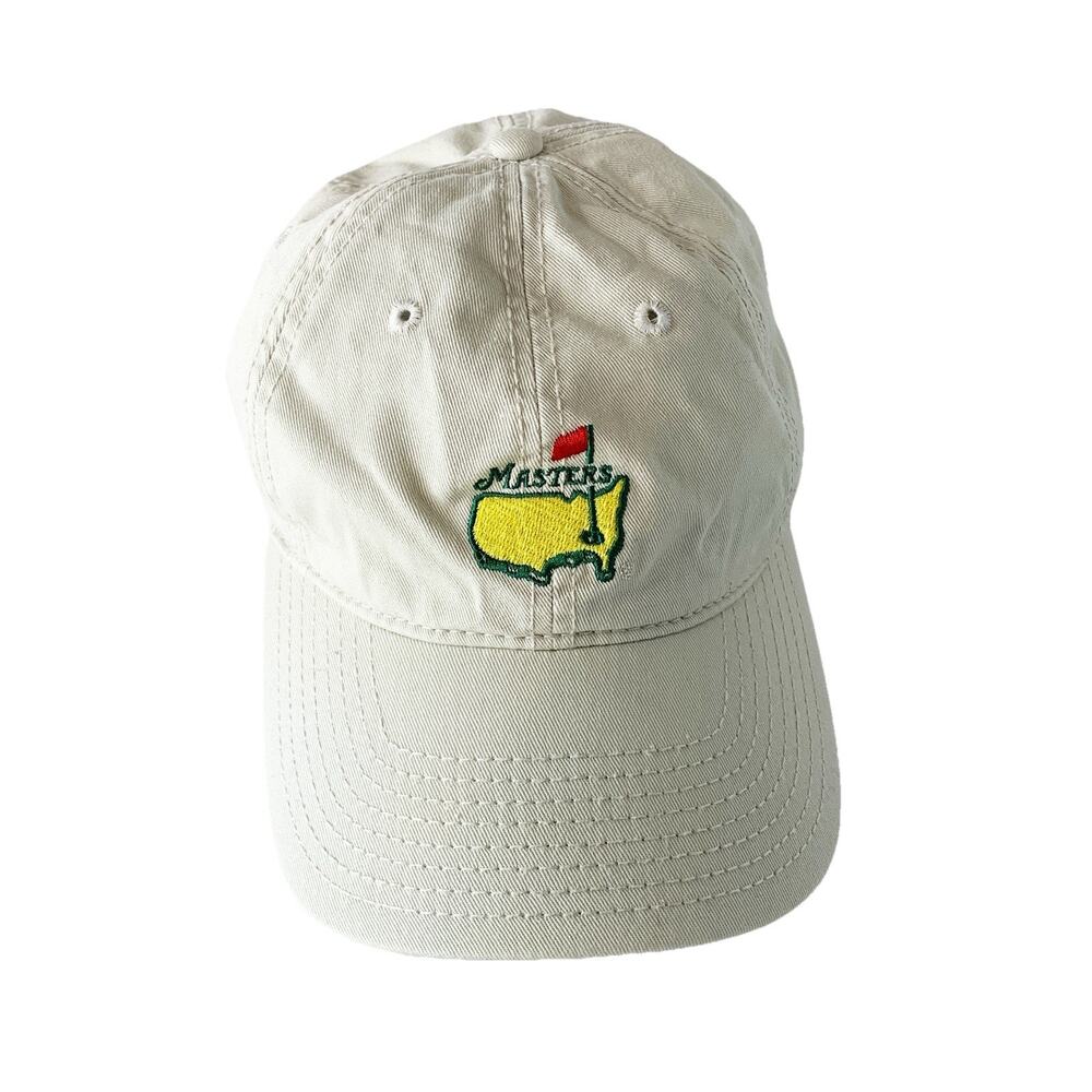 The Masters Golf Tournament Augusta American Needle Tan Baseball Hat/Cap Adult
